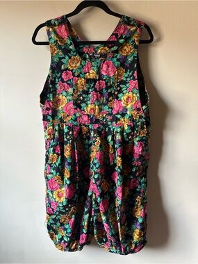 Vintage 90s Floral Cotton Romper